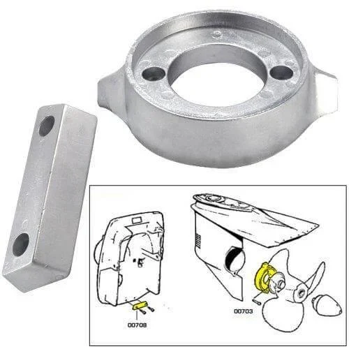 Aluminiumanod Volvo kit 290, inkl skruv 875815 + 852835, KITVOLVO290/AL - Bild 2