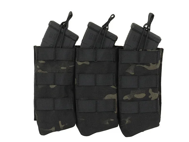 Triple AK-magasinlomme med åben top til 7.62×39 – Multicam Black Triple AK-magasinlomme med åben top til 7.62×39 – Multicam Black