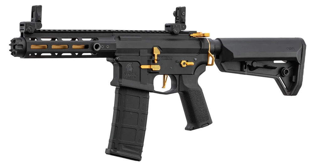 LT-32 Hellion NSR AEG-replika, komplet pakke – sort/guld LT-32 Hellion NSR AEG-replika, komplet pakke – sort/guld