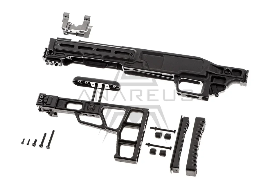 Maple Leaf MLC-S2 Tactical Chassis m/ foldbar kolbe til VSR-10 - Black - Bild 2