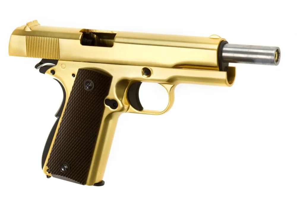 WE M1911 Full Metal GBB - Gold - Bild 2