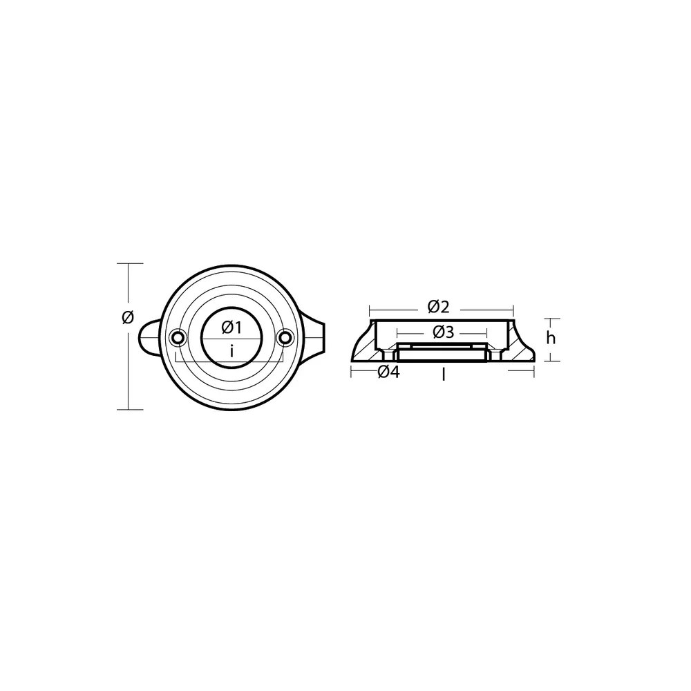 Aluminiumanod Volvo Penta SD 120, motoranod, VP 851983 - 876287, 0.21KG - Bild 3