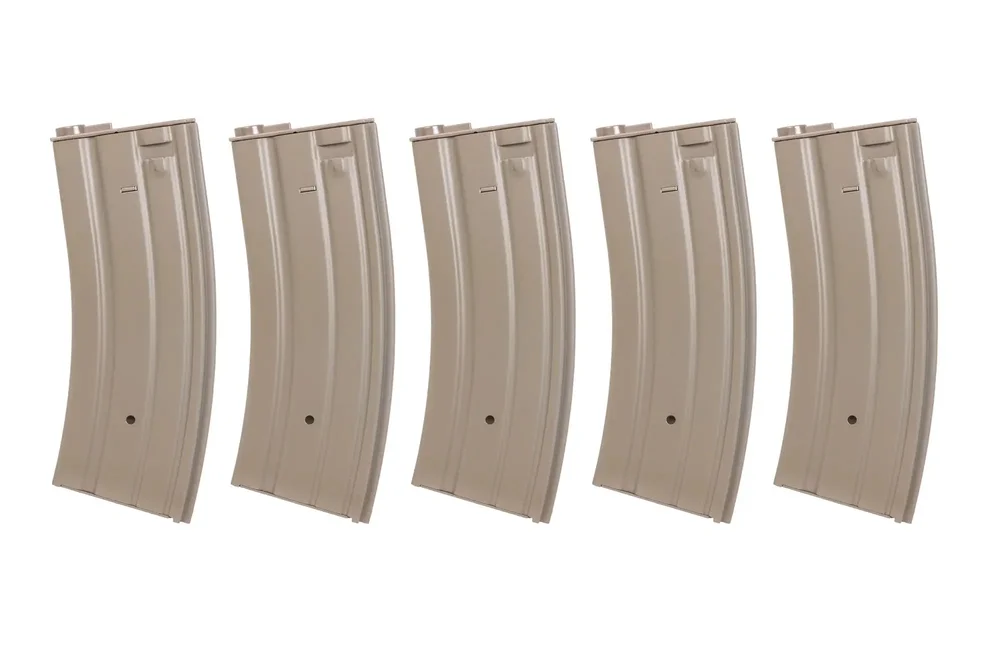 Set of 5 low-cap 70-ball metal magazines Specna Arms Flat Dark Earth - Bild 3