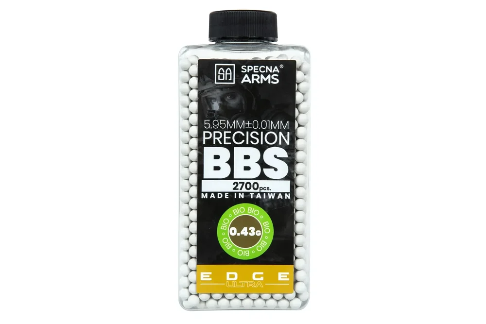 Airsoft BBs Precision 0,43g Specna Arms EDGE ULTRA™ BIO 2700 pcs White Airsoft BBs Precision 0,43g Specna Arms EDGE ULTRA™ BIO 2700 pcs White