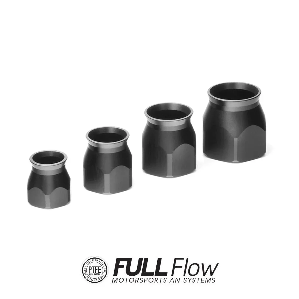 PTFE hose end connection spare sleeve AN-10, black