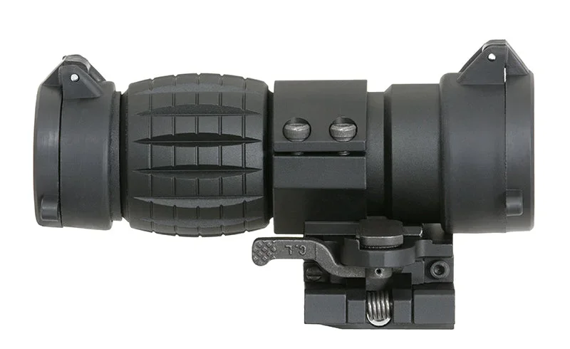 Taktisk 3x magnifier med flip-to-side montage – sort - Bild 3
