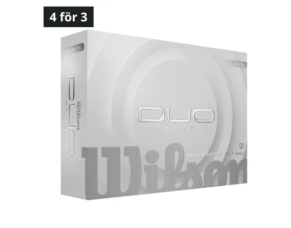 Wilson DUO SOFT White 12-pack Golfbollar Wilson DUO SOFT White 12-pack Golfbollar