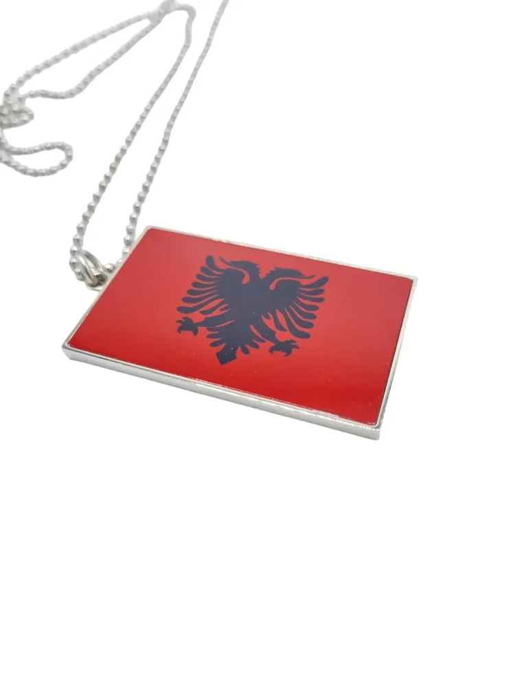 Albaniens flagga halsband - Bild 1