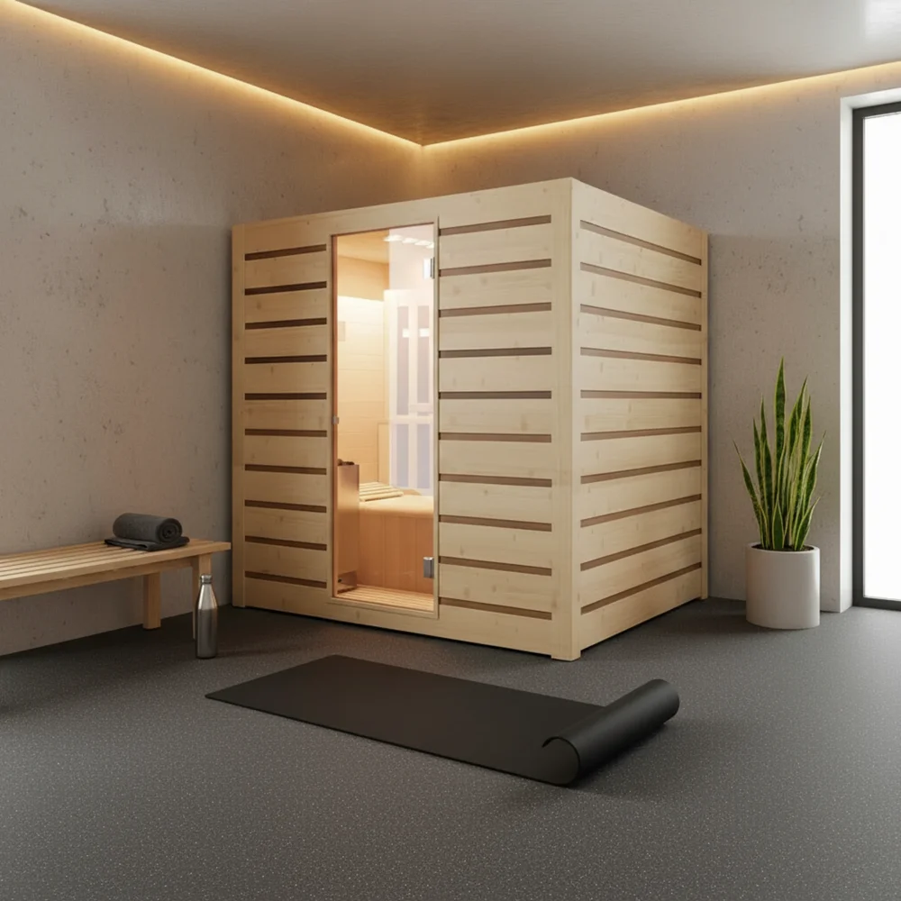 Holl’s Eccolo Bastu 6 Personer – Traditionell Ångbastu med LED & Energibesparande Isolering - Bild 1