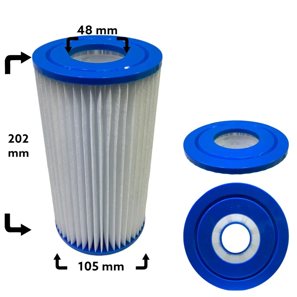 Spafilter modell Intex A passar även Folkpool 5ft