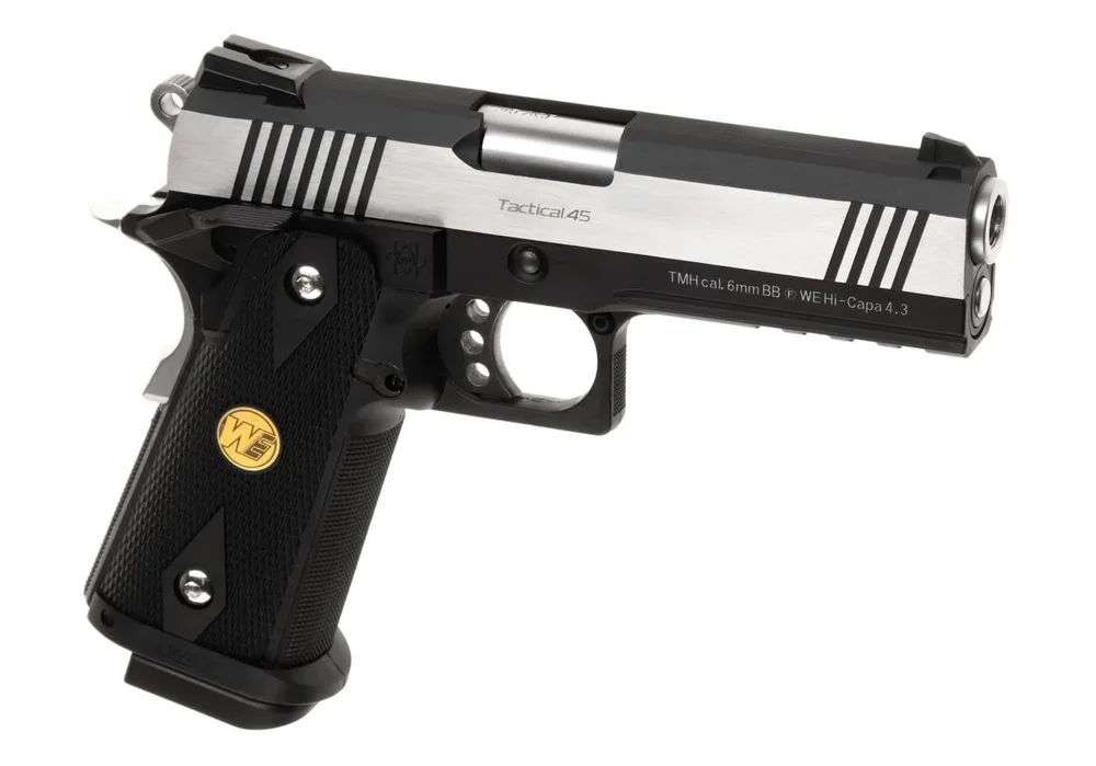 WE Hi-Capa 4.3 OPS Full Metal GBB – Silver WE Hi-Capa 4.3 OPS Full Metal GBB – Silver