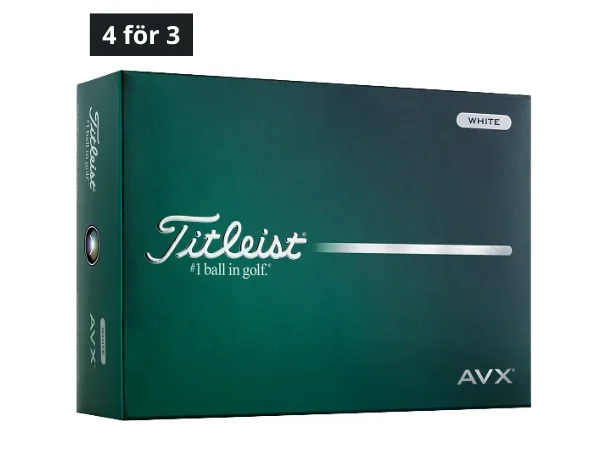 Titleist 2026 AVX White 12-pack Golfbollar - Bild 1