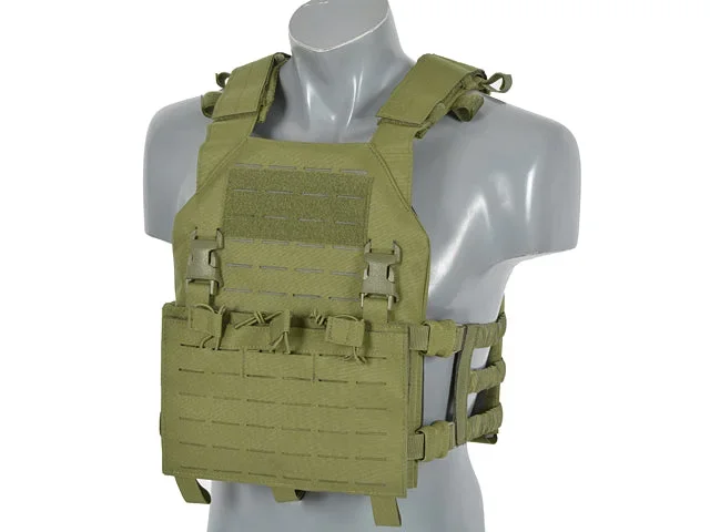 Buckle Up Assault Plate Carrier med AR15/AK-magasinlomme, laser-cut – oliven - Bild 2