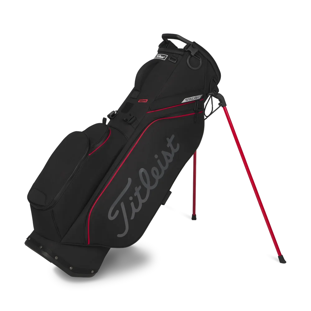 Titleist Players S4 STADRY Vattentät golfbag – Black/Red/Graphite Titleist Players S4 STADRY Vattentät golfbag – Black/Red/Graphite