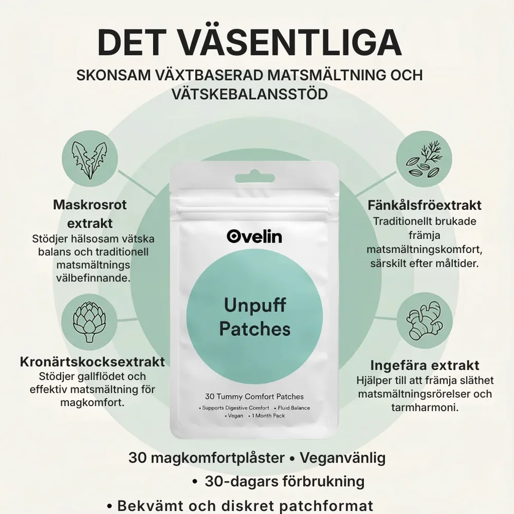 Ovelin® Unpuff-plåster | naturligt stöd för bättre humör, ökat fokus och motivation - Bild 2