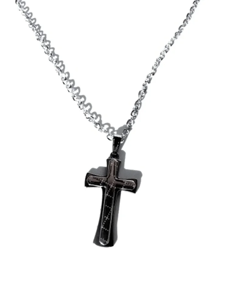 Kors halsband Silverfärgad - Bild 2
