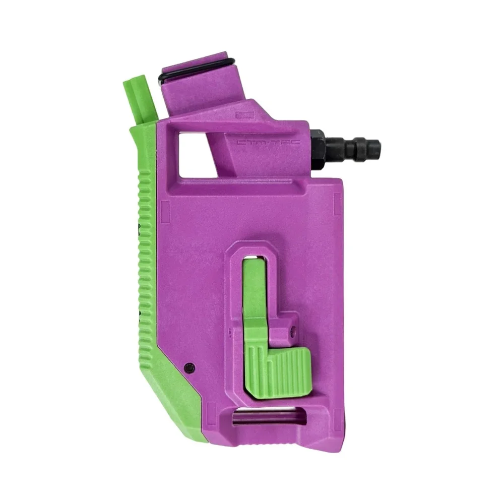 CTM Hi-Capa HPA M4 AEG Magasinadapter med 90° vinkel – Lilla/Grøn - Bild 1