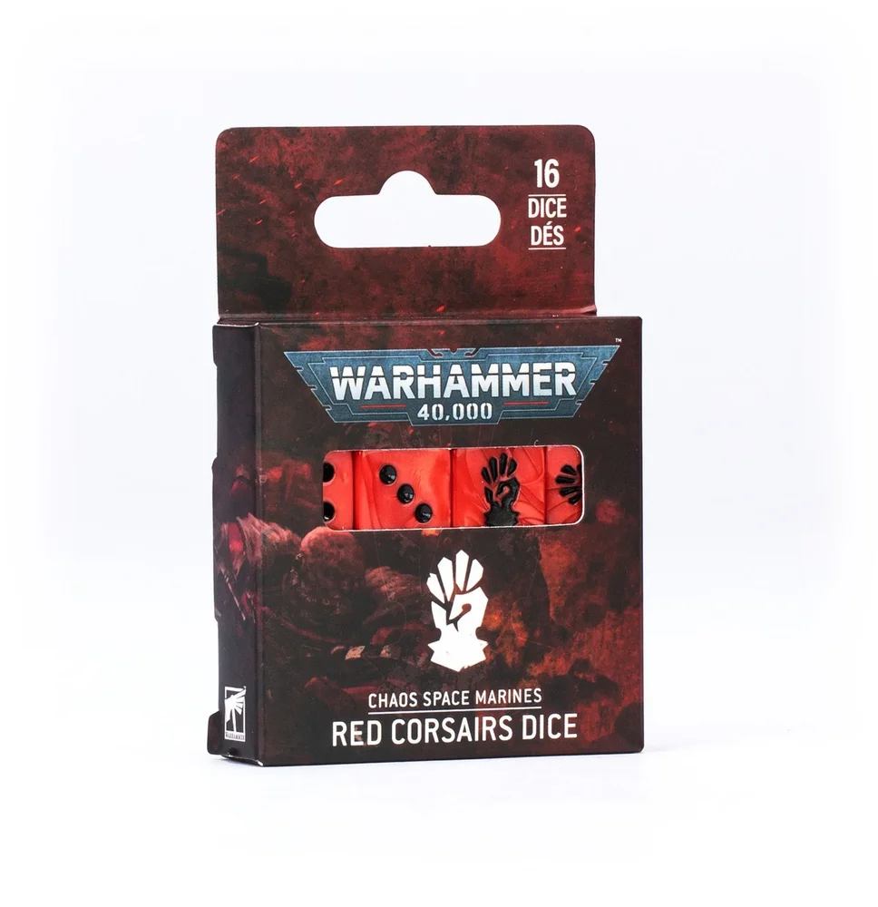 Warhammer 40K Red Corsairs terninger – 16 stk Warhammer 40K Red Corsairs terninger – 16 stk