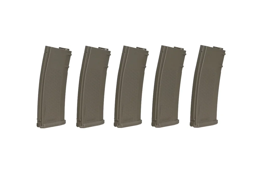 Set of 5 S-Mag Mid-Cap magazines for 125 BBs Olive - Bild 2