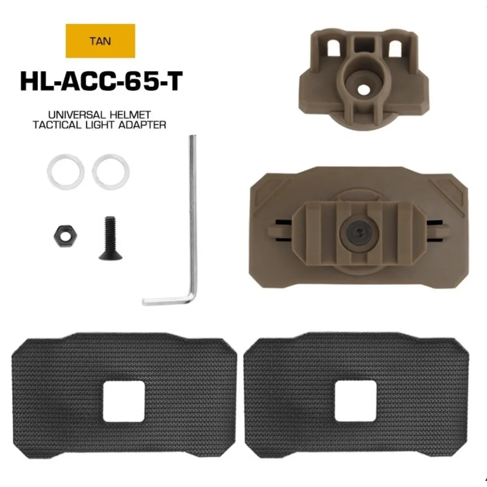 WST Universal Helmet Tactical Light Adapter, VELCRO Mount WST Universal Helmet Tactical Light Adapter, VELCRO Mount