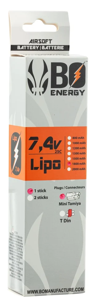 1 stick 2S 7.4V 1800mAh 25C Lipo battery - Bild 3