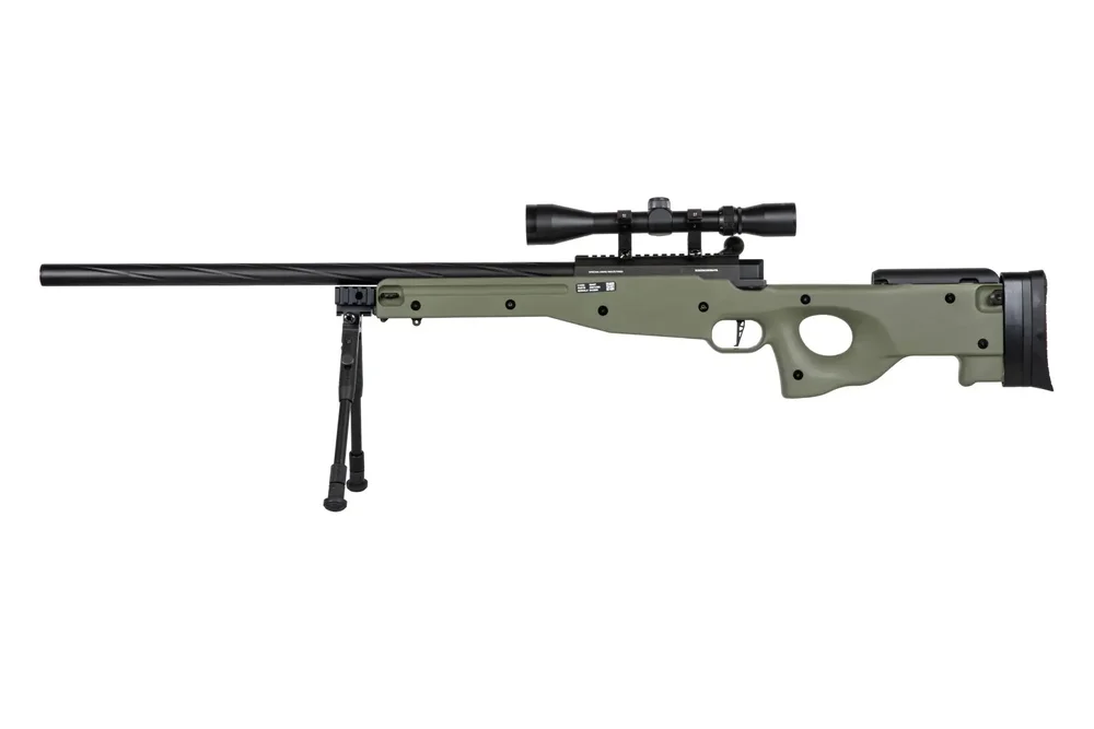 SA-S11 Sniper m/ Kikkert og Bipod 3 Joule - Sort - Bild 3