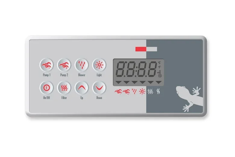 Display Gecko TSC-8 med etikett Display Gecko TSC-8 med etikett