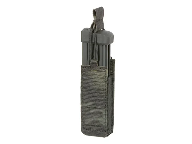Single elastisk pistolmagasinlomme, laser-cut – Multicam Black - Bild 3