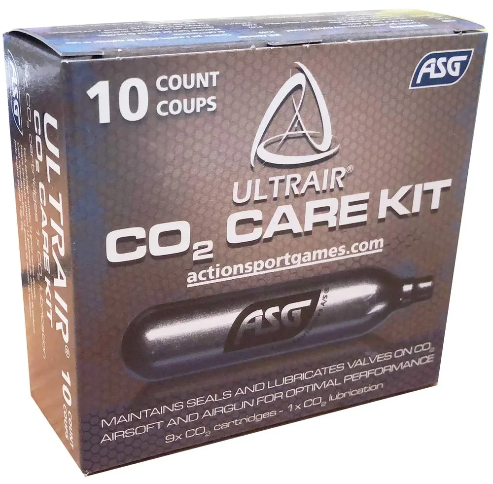ULTRAIR 12 gr. Co2 cartridge, 10 Stk (9 Normale & 1 smørende) - Bild 2