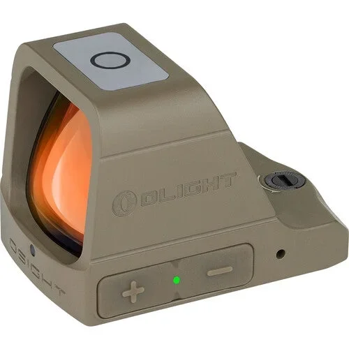 OLIGHT OSIGHT rødpunktsigte med rød 3 MOA dot og ladecover, Tan - Bild 3