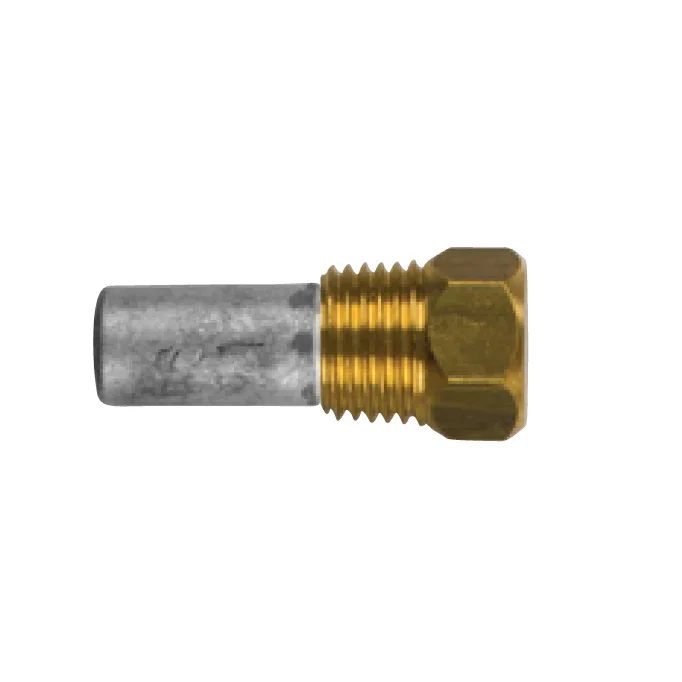 Martec pencil anod Ø 10 L.15 komplett, med mässingsplugg 1/4''GAS conico - Bild 1