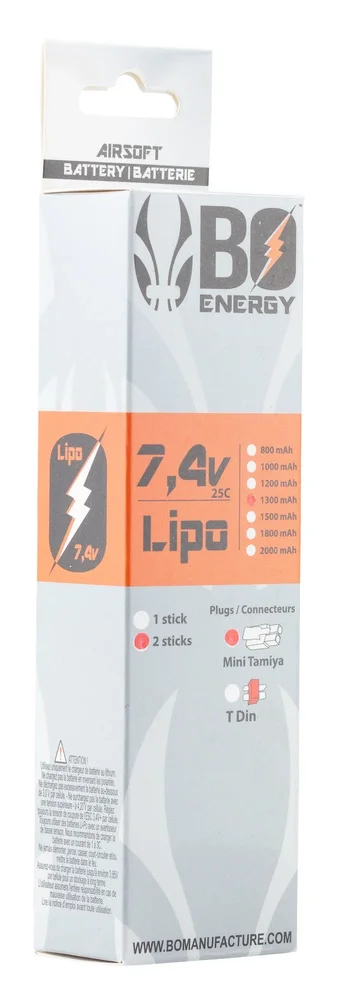 2 sticks 2S 7.4V 1300mAh 25C Lipo battery - Bild 3