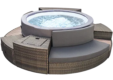 NetSpa Vita Premium 6 Personer Semi-Rigid Spa med Möbler - Bild 1
