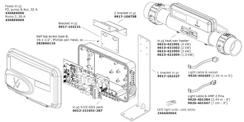 Värmare Gecko HEAT.WAV-YJ-2KW-240-2-INC-IF-T - Bild 2