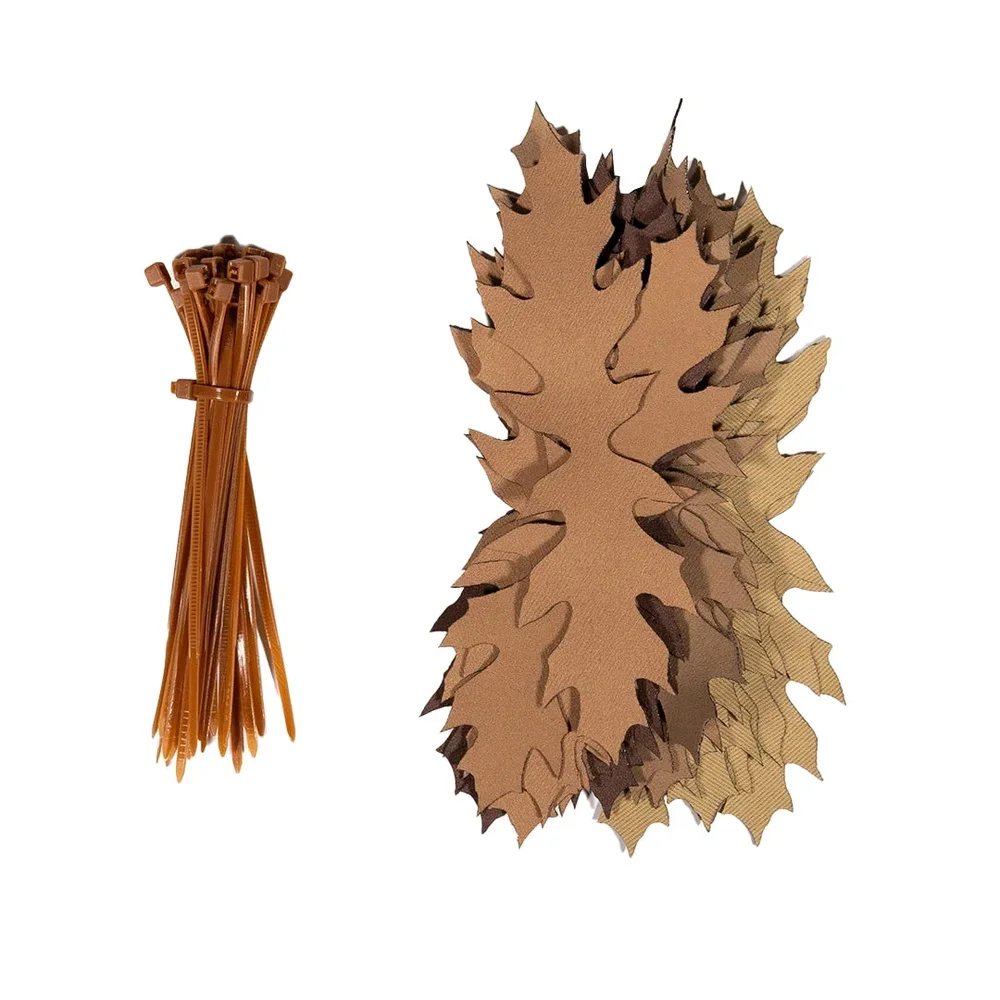 Pakke med 3D SilkLeaf Camouflage Blade, Dead Oak (25 stk) – Brun Pakke med 3D SilkLeaf Camouflage Blade, Dead Oak (25 stk) – Brun