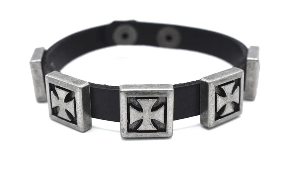 Malteskors läderarmband - Bild 1