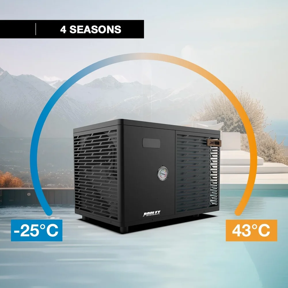 Poolex Jet City – Full Inverter Poolvärmepump för 40 m³ | Drift ner till -25°C Poolex Jet City – Full Inverter Poolvärmepump för 40 m³ | Drift ner till -25°C