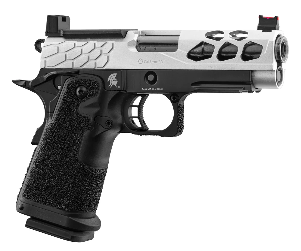 GBB Stryk Hi-Capa 4.3 Silver Lancer Tactical Airsoft Pistol - Bild 2