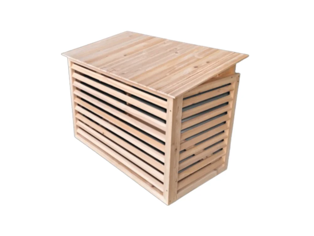 Heat Pump Cover Wood Heat Pump Cover Wood