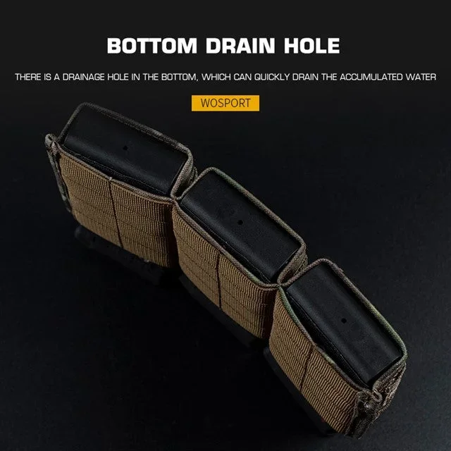 FAST Type Triple 5.56 Magasin pouch (Medium) Sort - Bild 3