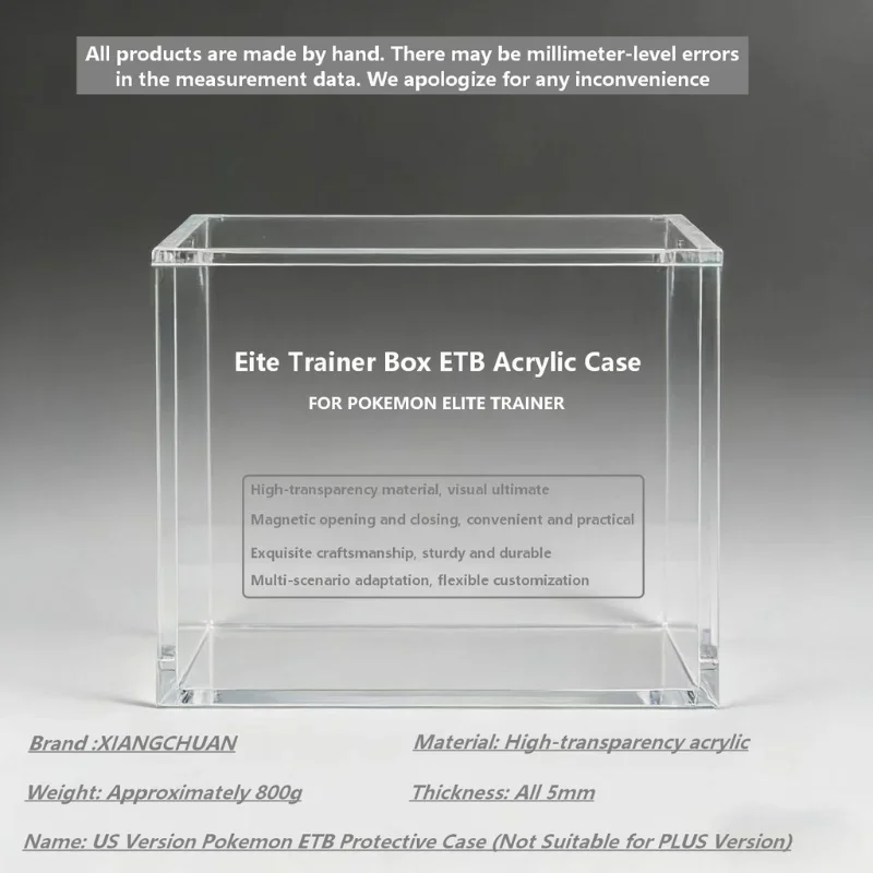 Akryl Display Box til Pokémon Elite Trainer Box (ETB) med UV-beskyttelse - Bild 3