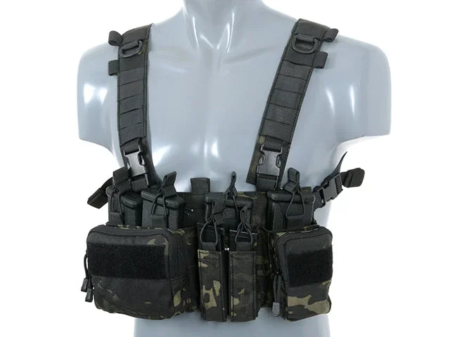 Buckle Up Chest Rig til Recce/Sniper – Multicam Black - Bild 3