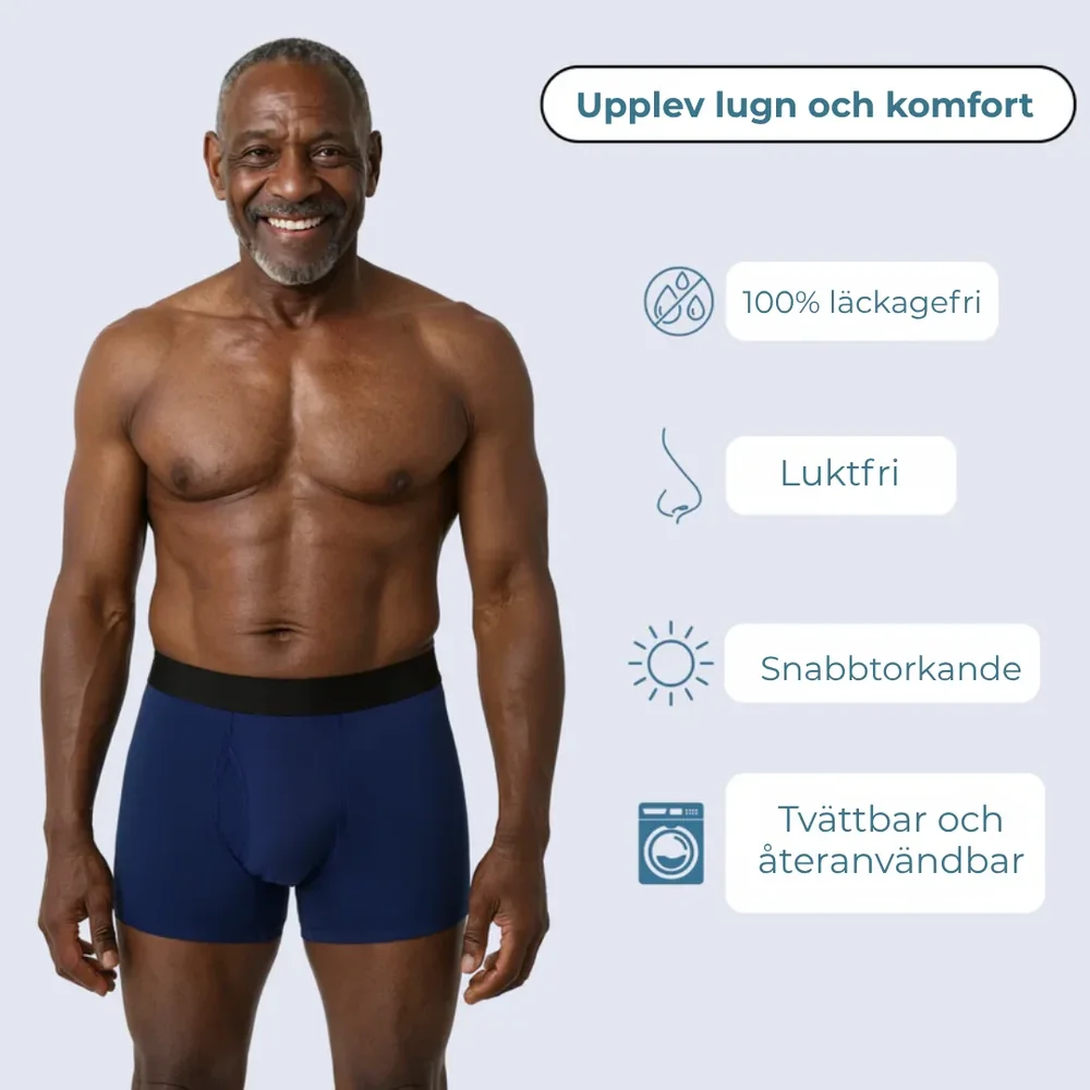 StarkBoxer® – Läckagefria boxershorts - Komfort - Kontroll - Utan skam - Utan besvär (3+2 GRATIS) - Bild 3