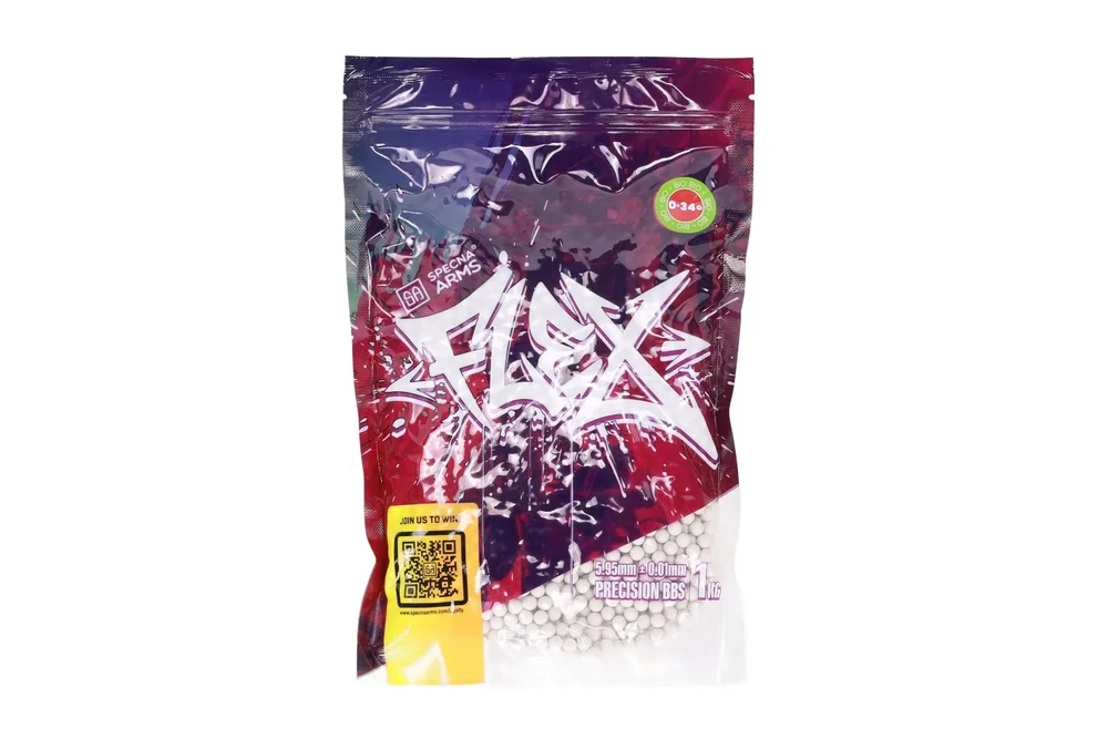 Specna Arms FLEX Precision BBs 0.34g BIO 1kg Specna Arms FLEX Precision BBs 0.34g BIO 1kg