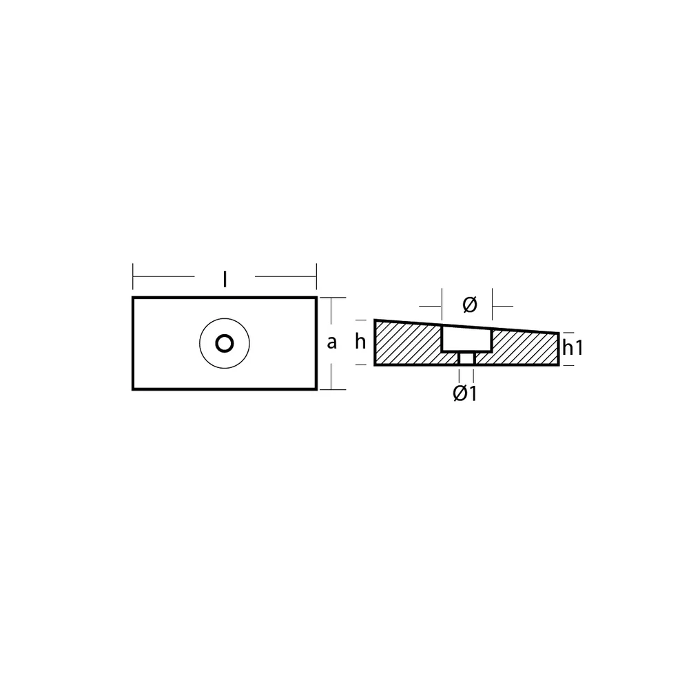 Zinkanod Honda, motor, 41109-ZW1-B03, 0.218kg/0.48LB, R801407 - Bild 3