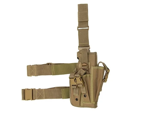 Universelt drop leg-hylster til stor pistol – oliven - Bild 3