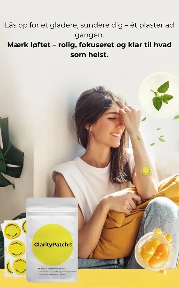 ClarityPatch® | Din dagliga lösning för humör och energi – med bara ett enkelt plåster. ClarityPatch® | Din dagliga lösning för humör och energi – med bara ett enkelt plåster.