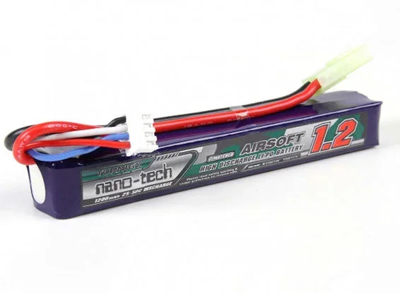 Airsoft Batteri 7.4V 1200mAh stang Airsoft Batteri 7.4V 1200mAh stang