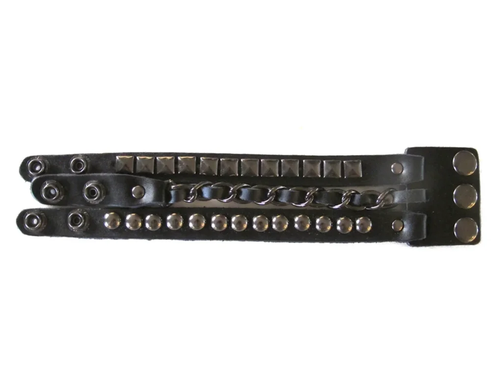 Nitarmband med runda och Pyramidnitar - Bild 2