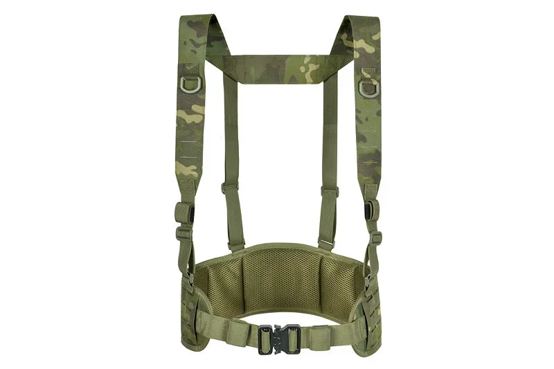 Taktisk patruljebælte med seler, MOLLE laser-cut – Multicam Tropic - Bild 1